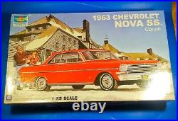 1963 Chevrolet Nova SS Coupe Car Model Kit Trumpeter 1/25th Scale