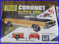 1968 Dodge Coronet R/T convertible stock annual MPC model kit unbuilt