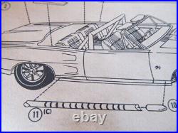 1968 Dodge Coronet R/T convertible stock annual MPC model kit unbuilt