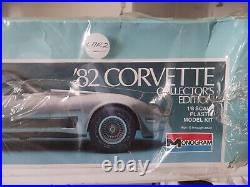 1982 Collector Edition Corvette 18 Plastic Scale Model Car Kit