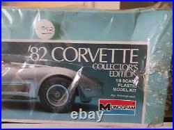 1982 Collector Edition Corvette 18 Plastic Scale Model Car Kit