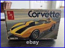 72Corvette Convertible Model Kit By AMT 1/25th Scale