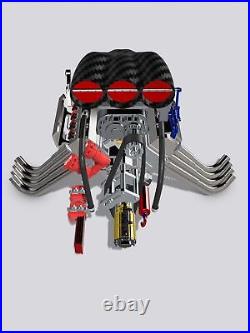 Funny Car Blown Nitro Hemi Engine Kit for Drag Models Scales 1/24 1/25 1/18 1/16