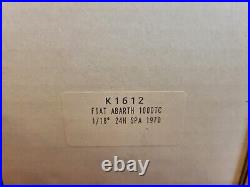 K1612 FIAT 600 ABARTH 1000 TC 1/18 24H DE SPA 1970 Car Model Kit