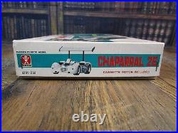OPEN BOX Vintage BANDAI CHAPARRAL 2E 1/24 Scale Model Car Kit 6301-350 Started