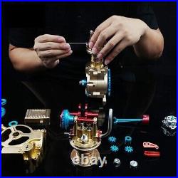 Single Cylinder Engine Car Engine Model Kit DM17 Unassembled DIY Toy Gifts Home