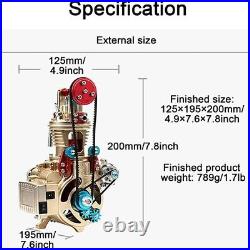 Single Cylinder Engine Car Engine Model Kit DM17 Unassembled for DIY Toy Gifts