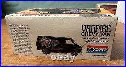 Vintage MONOGRAM Model 1978 VANPIRE Chevy Van Open Box Complete